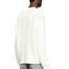 k-aubin Cable-knit jumper with Diesel logo
