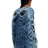 k-boboli Destroyed indigo V-neck cardigan