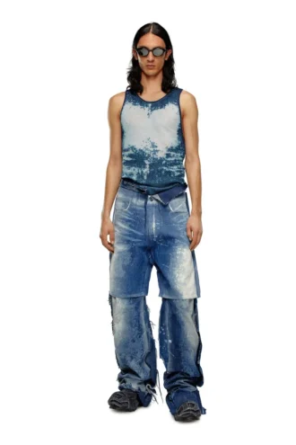 k-bossino Tank top in devoré metallic knit