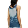 k-bossino Tank top in devoré metallic knit