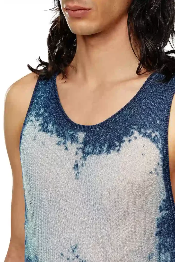 k-bossino Tank top in devoré metallic knit