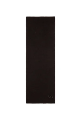 k-coder scarf Ribbed wool-blend scarf