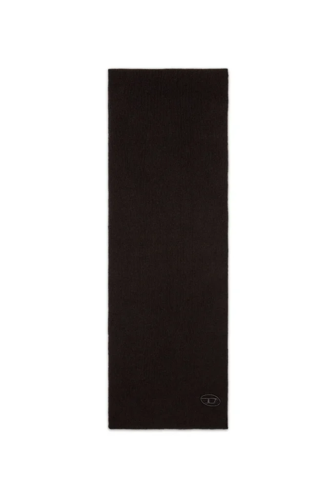 k-coder scarf Ribbed wool-blend scarf