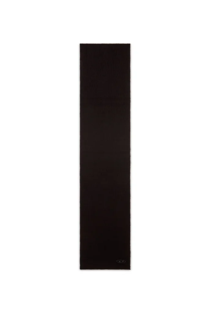 k-coder scarf Ribbed wool-blend scarf