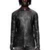 k-dargy-d Denim-yarn zip cardigan with shiny effect