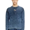 k-darren-d Cut-out ribbed jumper with Oval D plaque