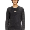 k-darren-d Cut-out ribbed jumper with Oval D plaque