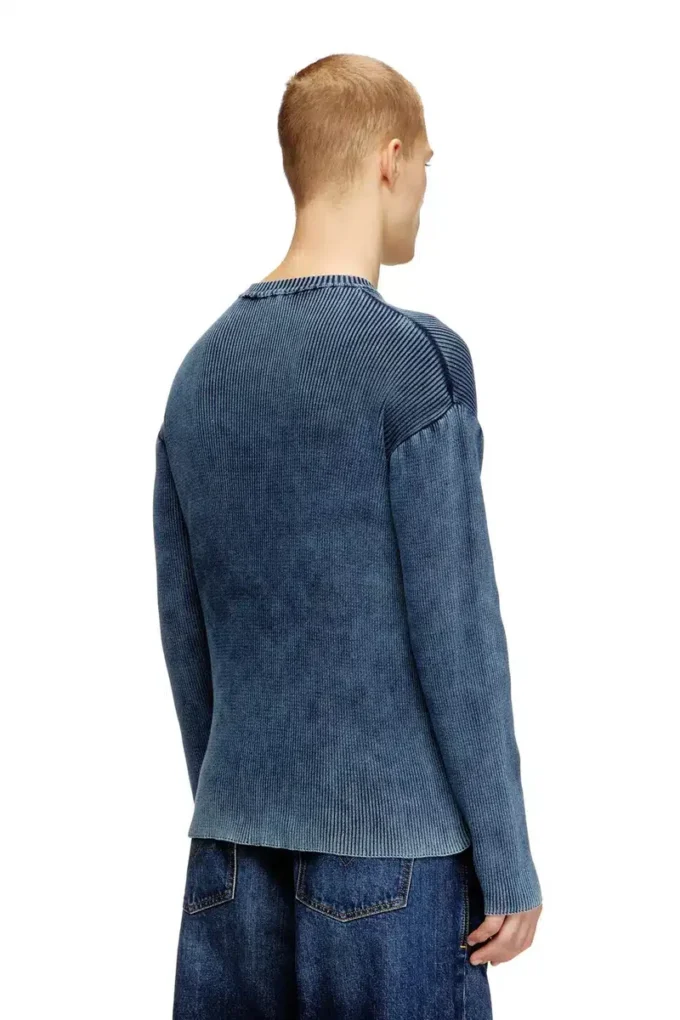 k-darren-d Cut-out ribbed jumper with Oval D plaque