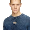 k-darren-d Cut-out ribbed jumper with Oval D plaque