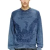 k-fenicol Indigo jumper with Phoenix logo