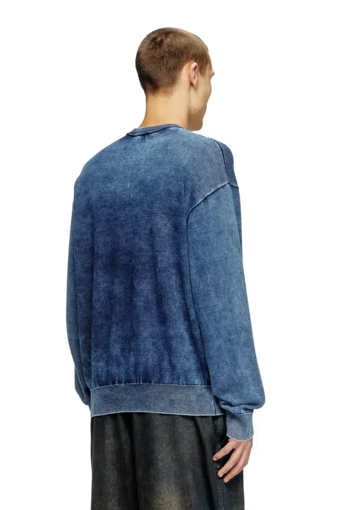k-fenicol Indigo jumper with Phoenix logo