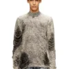 k-fjordi Destroyed jumper with floating yarns