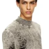 k-fjordi Destroyed jumper with floating yarns