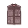 k-giulius Zip-up knitted vest with cargo pockets