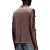 k-giulius Zip-up knitted vest with cargo pockets