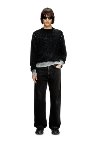 k-larence-b Reverse-print cotton jumper