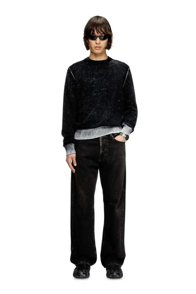 k-larence-b Reverse-print cotton jumper