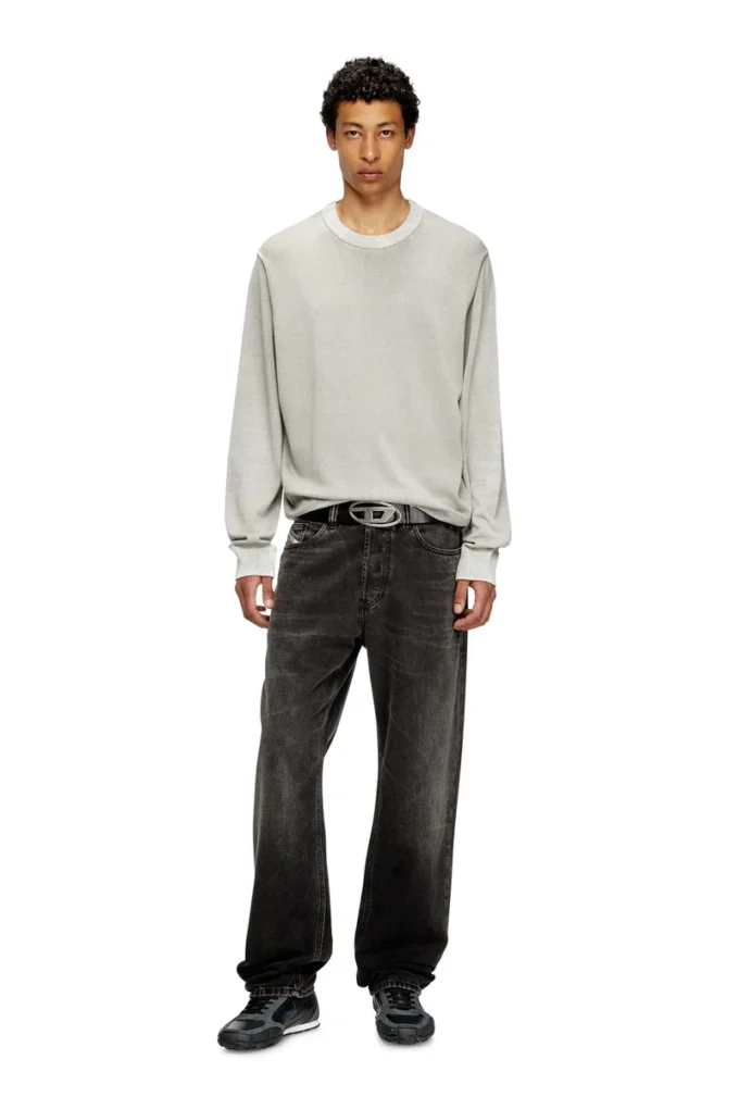 k-larence-b Reverse-print cotton jumper