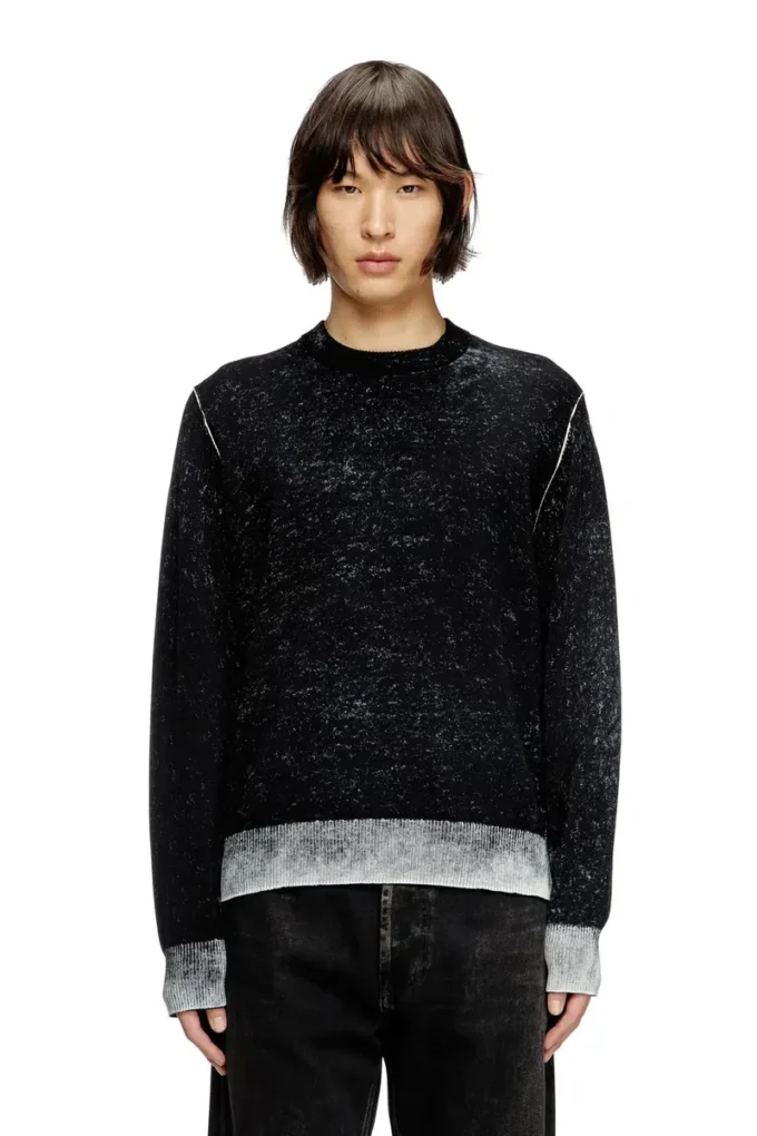 k-larence-b Reverse-print cotton jumper