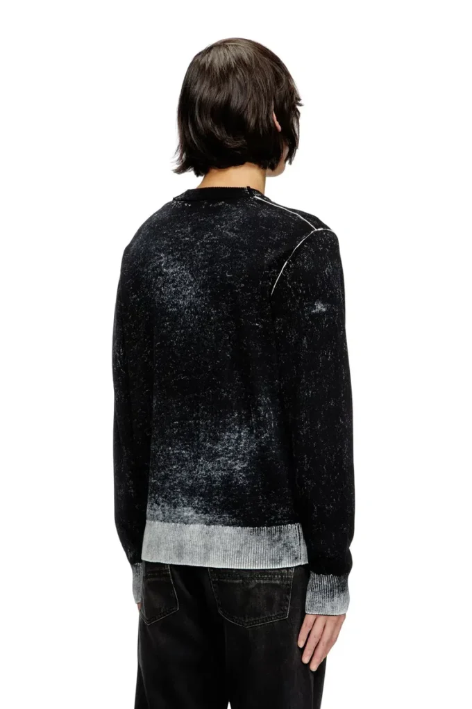 k-larence-b Reverse-print cotton jumper