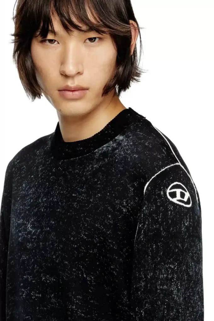 k-larence-b Reverse-print cotton jumper