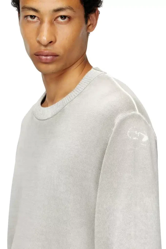 k-larence-b Reverse-print cotton jumper