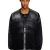 k-larence-cardigan-b Reverse-print cotton cardigan
