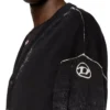 k-larence-cardigan-b Reverse-print cotton cardigan