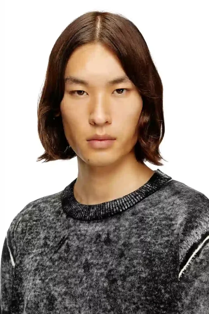 k-laurent Jumper with faded reverse print