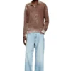 k-lawrence Polo jumper with faded reverse print