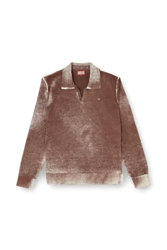 k-lawrence Polo jumper with faded reverse print