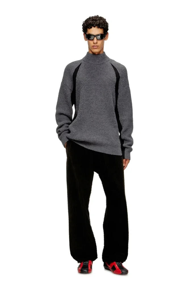 k-lollo-tn Alpaca-blend jumper with contrast inserts
