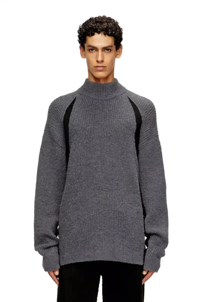 k-lollo-tn Alpaca-blend jumper with contrast inserts