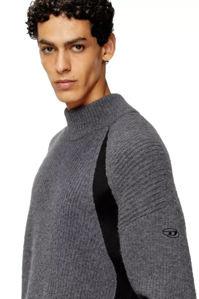 k-lollo-tn Alpaca-blend jumper with contrast inserts