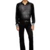 k-lorenzo Reverse-print polo jumper