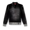 k-lorenzo Reverse-print polo jumper