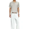 k-lorenzo-ss Reverse-print short-sleeve polo jumper