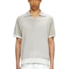 k-lorenzo-ss Reverse-print short-sleeve polo jumper