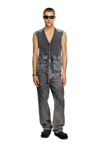 k-margie Utility vest with contrast panels