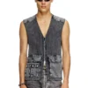 k-margie Utility vest with contrast panels