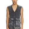 k-margie Utility vest with contrast panels
