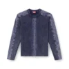 k-matty Zip-up cardigan with contrast panels