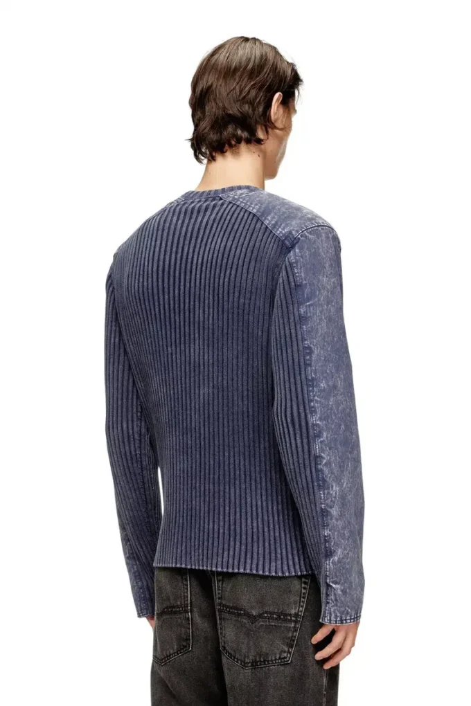 k-matty Zip-up cardigan with contrast panels