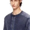 k-matty Zip-up cardigan with contrast panels