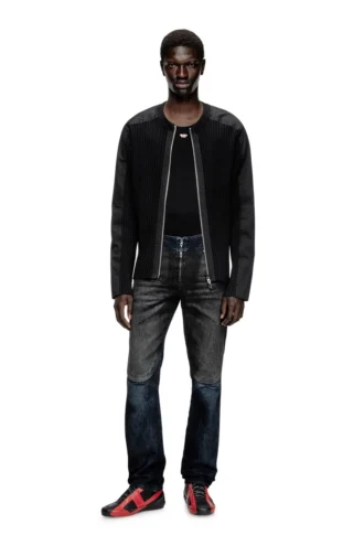 k-matty Zipped cardigan with utilitarian panels