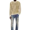 k-moise Reverse-print cable-knit jumper