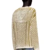 k-moise Reverse-print cable-knit jumper