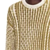 k-moise Reverse-print cable-knit jumper