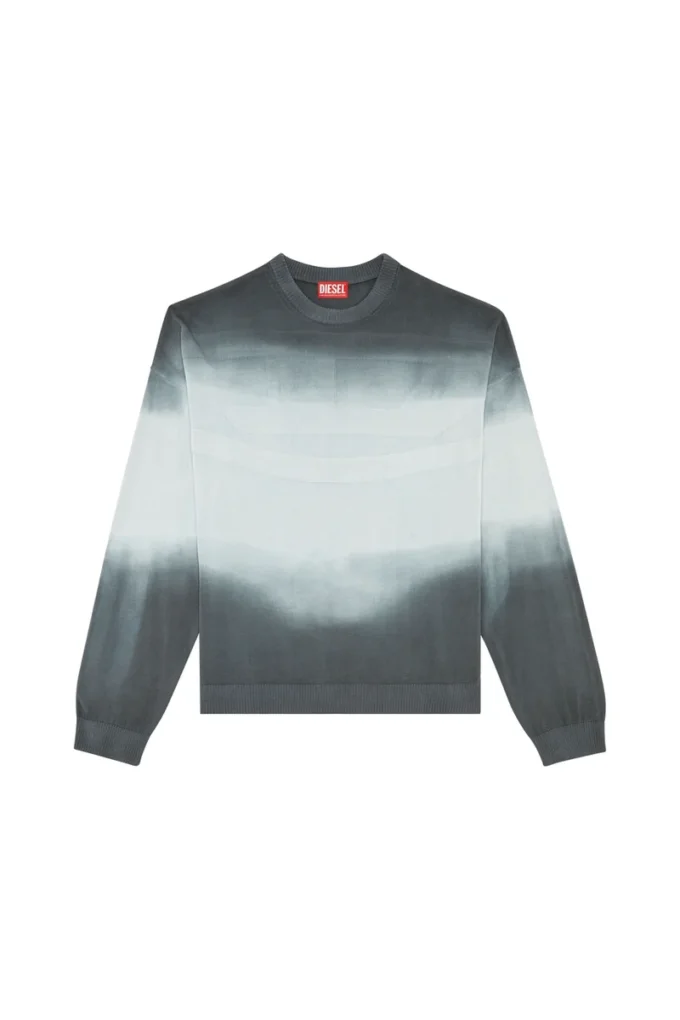 k-nevil Dégradé jumper with oversized logo