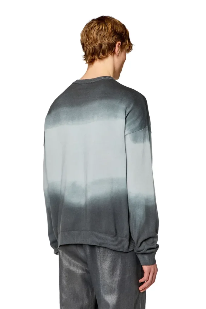 k-nevil Dégradé jumper with oversized logo